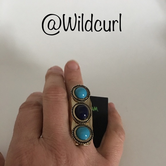Sam Edelman 3 stone vertical ring - Picture 3 of 4